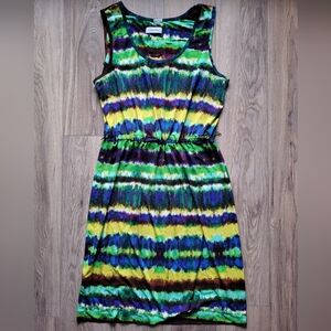 Calvin Klein Multicolor Striped Midi Dress